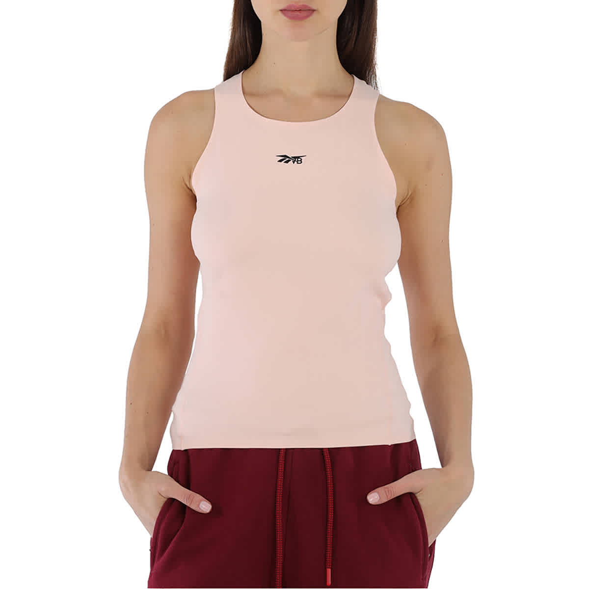 Reebok X Victoria Beckham Ladies Coralglow Crewneck Fitted Tank Top