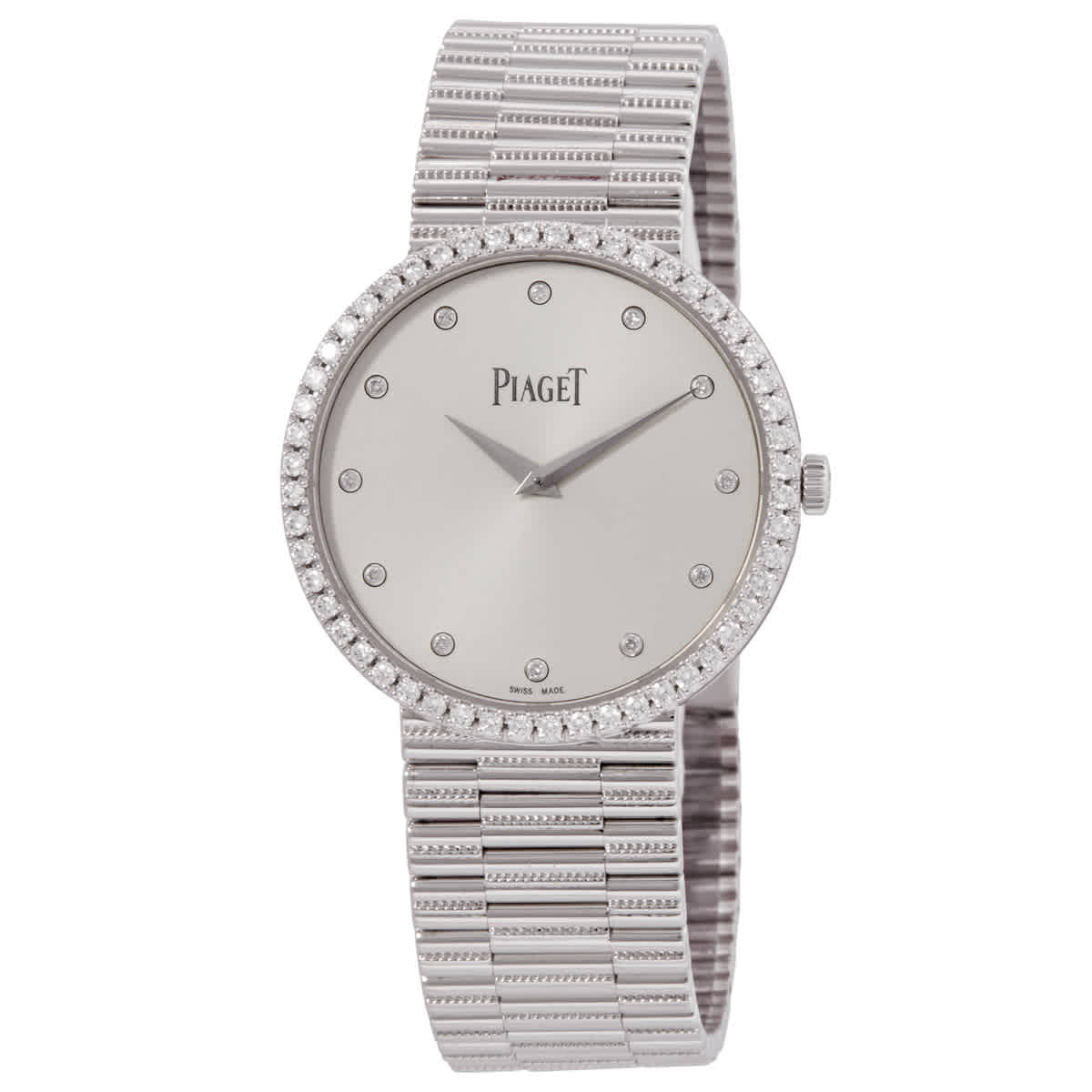 Piaget Traditional Silver Dial 18K White Gold Ladies Watch GOA37045