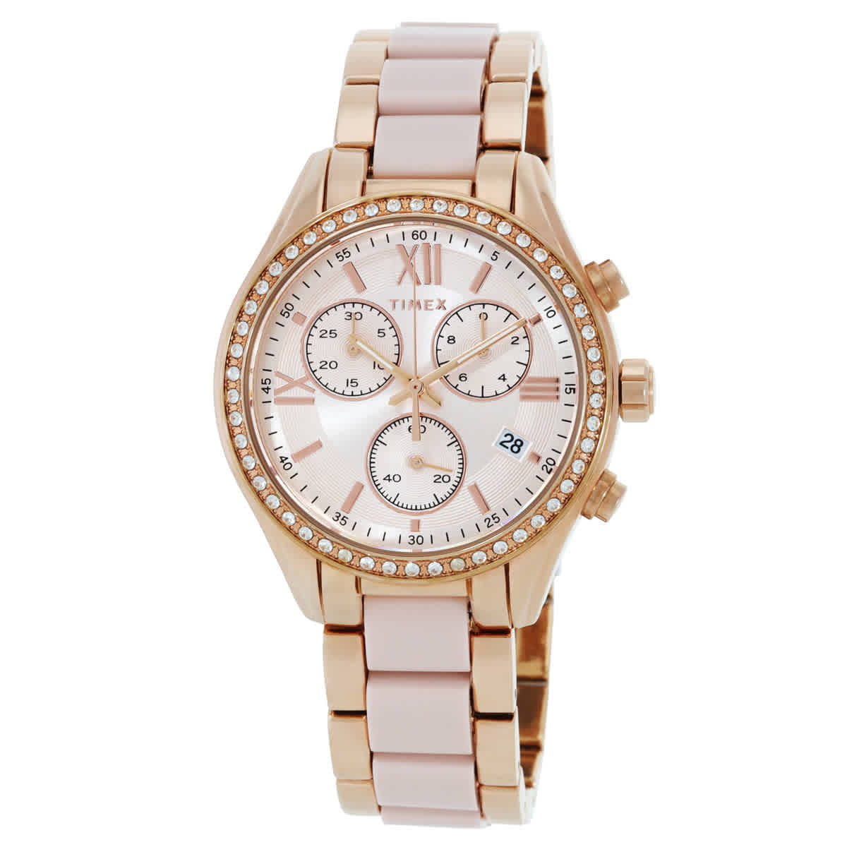 Timex Chronograph Quartz Crystal Ladies Watch TW2V75000 52$