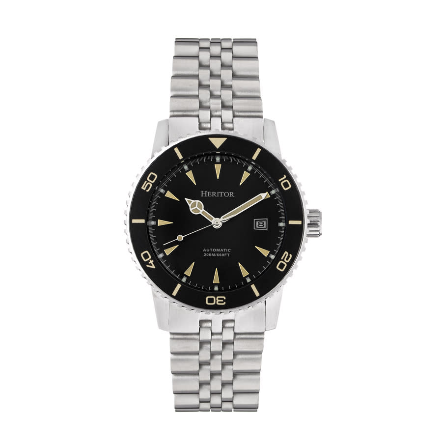 Heritor Hurst Black Dial Automatic Mens Watch HERHS1901