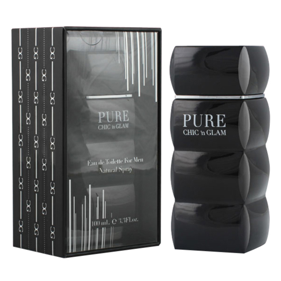 Chic n Glam Mens Pure EDT 34 oz Fragrances 5425017735700 13$