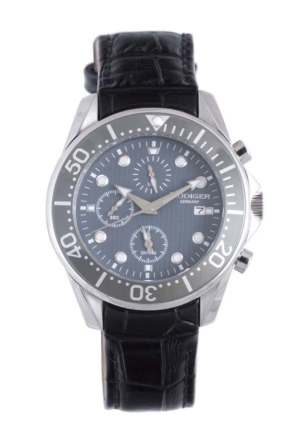 Rudiger Chemnitz Chronograph Blue Dial Mens Watch R2001-04-011L