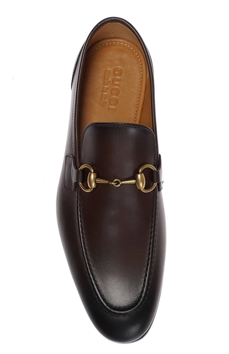 Gucci Men's Dark Brown Jordaan Leather Loafers | eBay