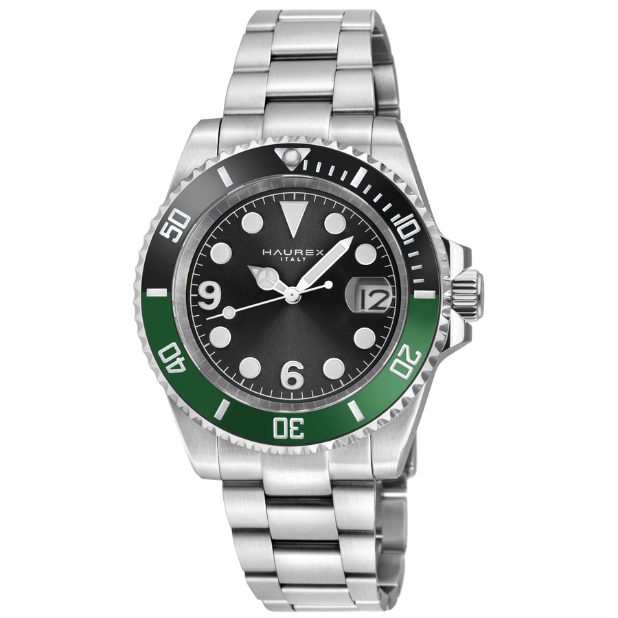 Haurex Italy Barracuda Automatic Black Dial Mens Watch 4A512UBG