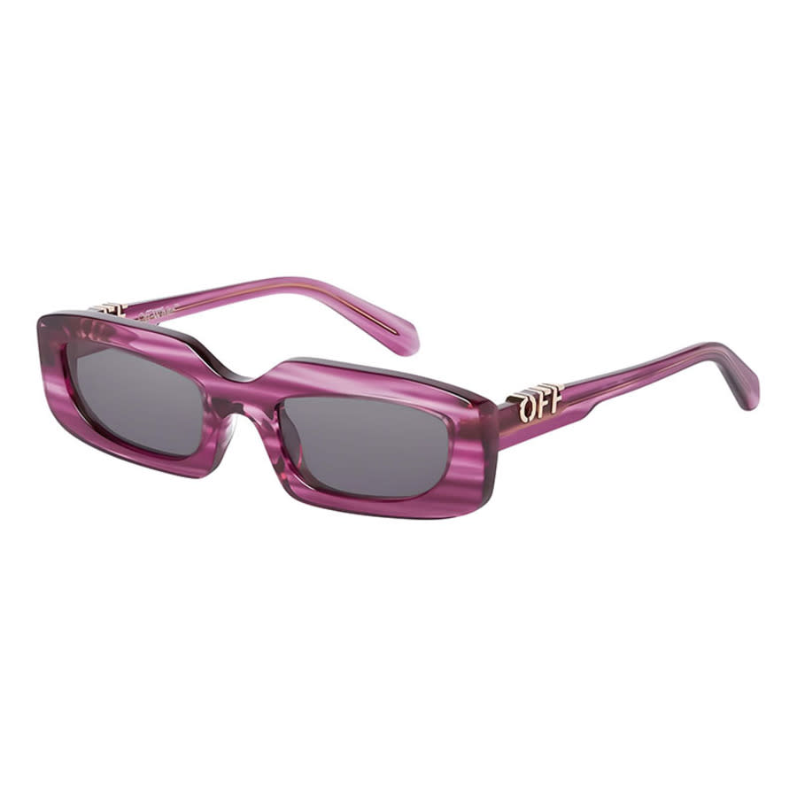 Off-White OERI13CRENTON3707 Rectangle Full Rim Sunglasses — Purple