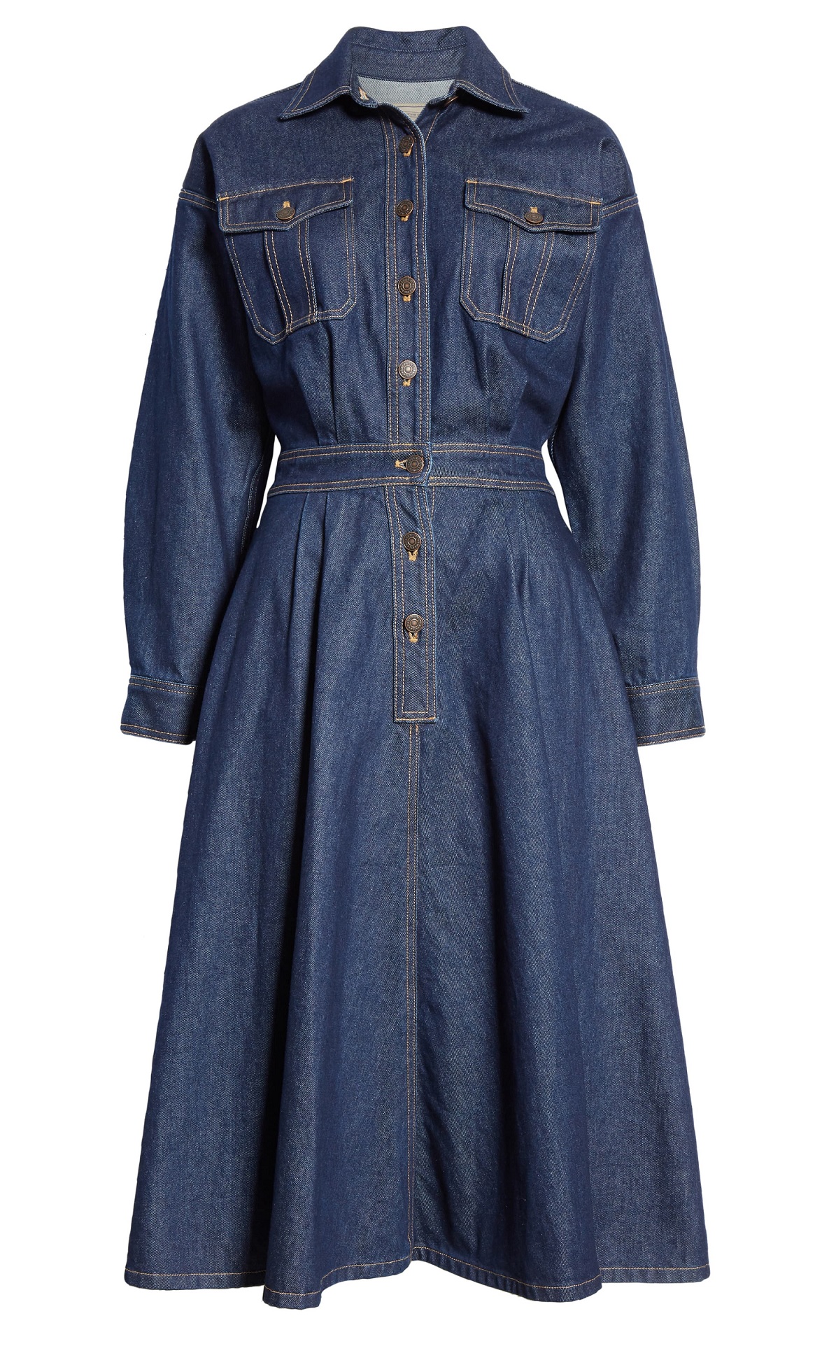 Polo Ralph Lauren A-line Long-sleeve Denim Shirt Dress | eBay