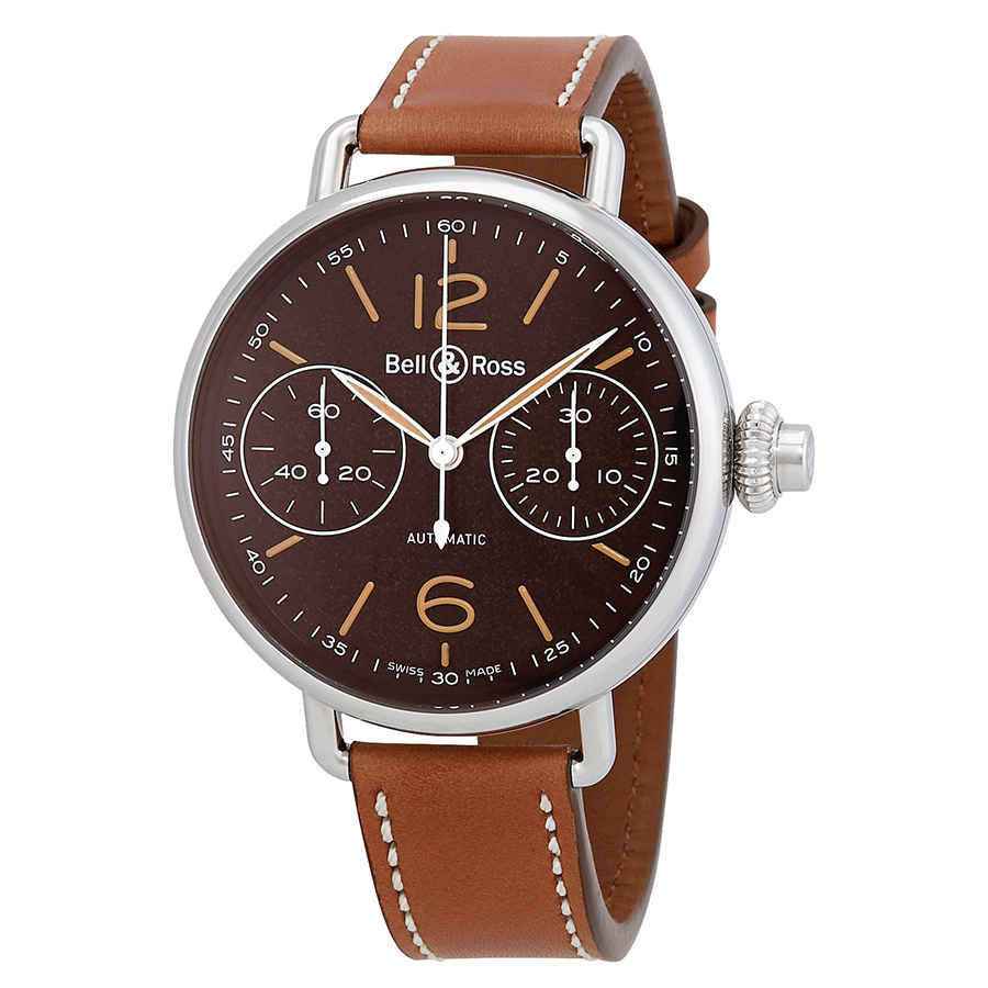 Bell and Ross Monopoussoir Heritage Brown Dial Mens Watch BRWW1-CHMONOPOHER 7865$