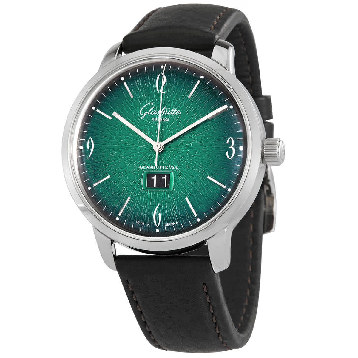 Glashutte Senator Sixties Automatic Green Dial Mens Watch 2-39-47-04-02-04 7875$