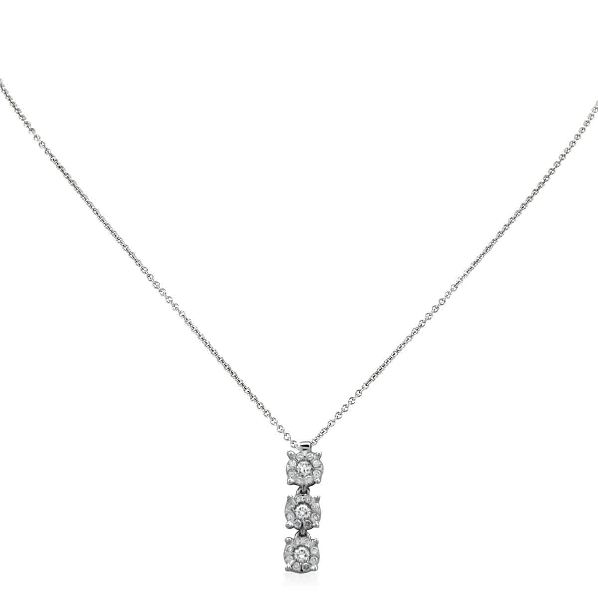 Salvini Daphne White Gold 0.20 CT Diamond Necklace