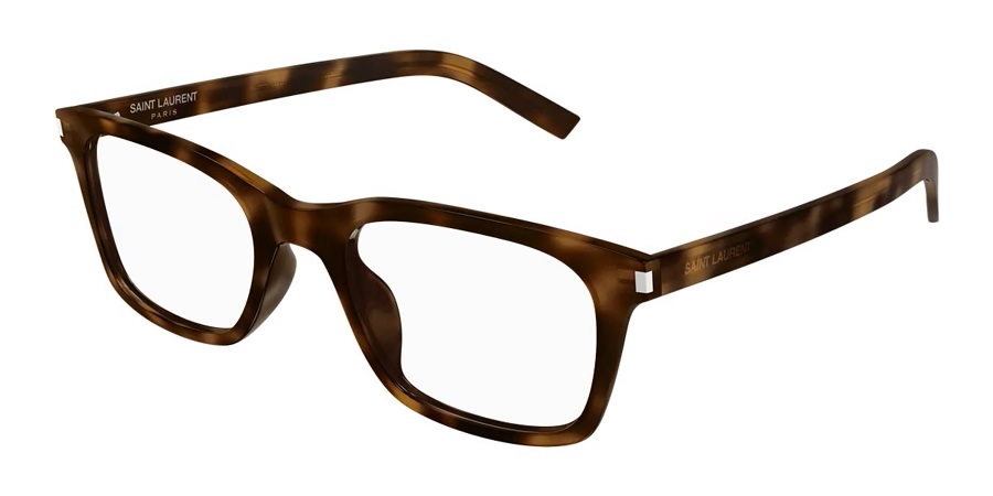 Saint Laurent Demo Rectangular Mens Eyeglasses SL 718 SLIM 003 51