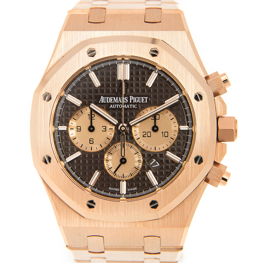 Audemars Piguet Royal Oak Chocolate Dial Mens 18K Rose Gold Watch 26331OROO1220OR02 124140$