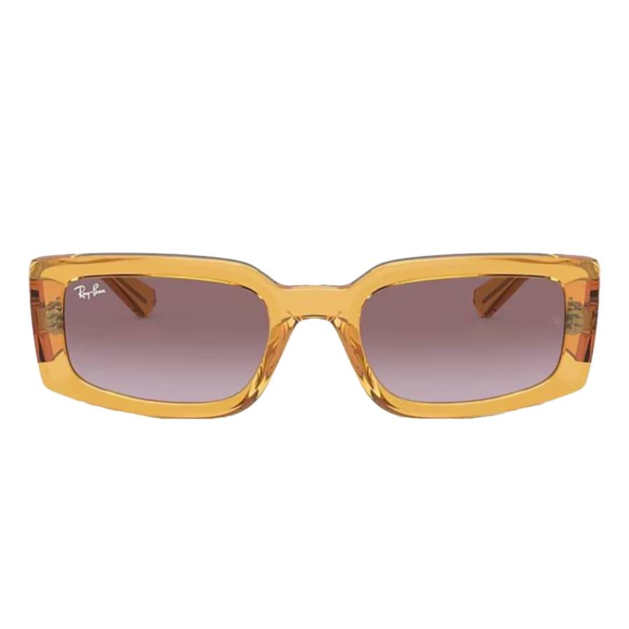 Ray-Ban Unisex Sunglass Kiliane Bio-Based - Frame color: Transparent Yellow, Lens color: Solid Color