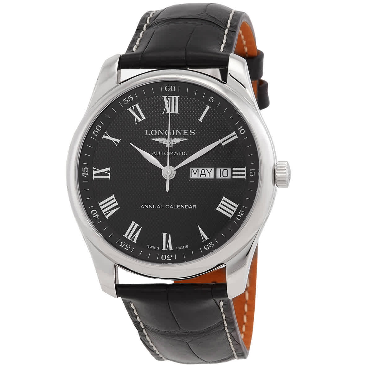 Longines Master Automatic Chronometer Annual Calendar Black Dial Mens Watch L29104517 1400$