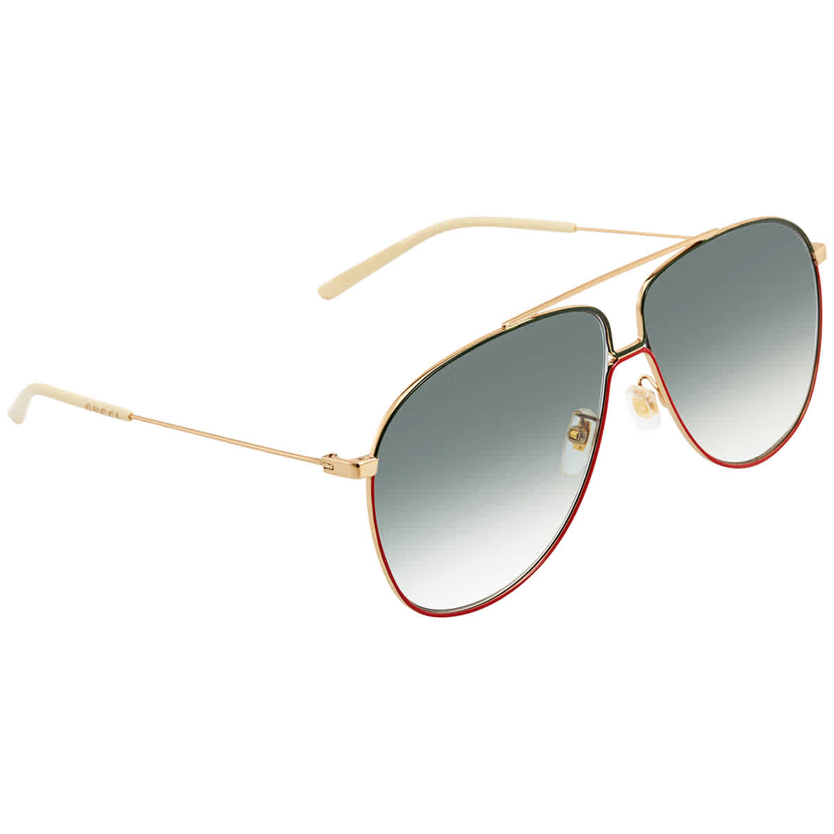 Gucci Green Gradient Aviator Men's Sunglasses GG0440S00863 GG0440S00863 ...