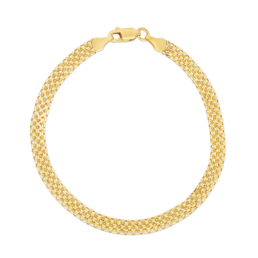 Kylie Harper Ladies 14k Gold 47mm Bismark Chain Bracelet 600$