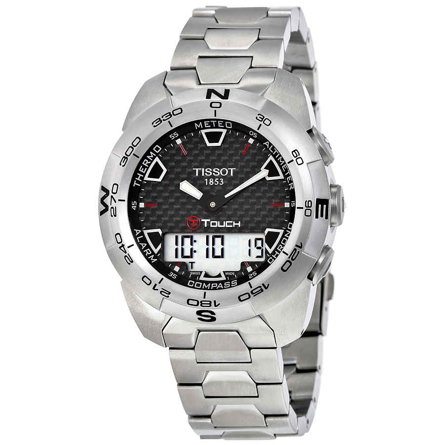 Tissot T-Touch Expert Brushed Titanium Analog/Digital Men's Watch | eBay