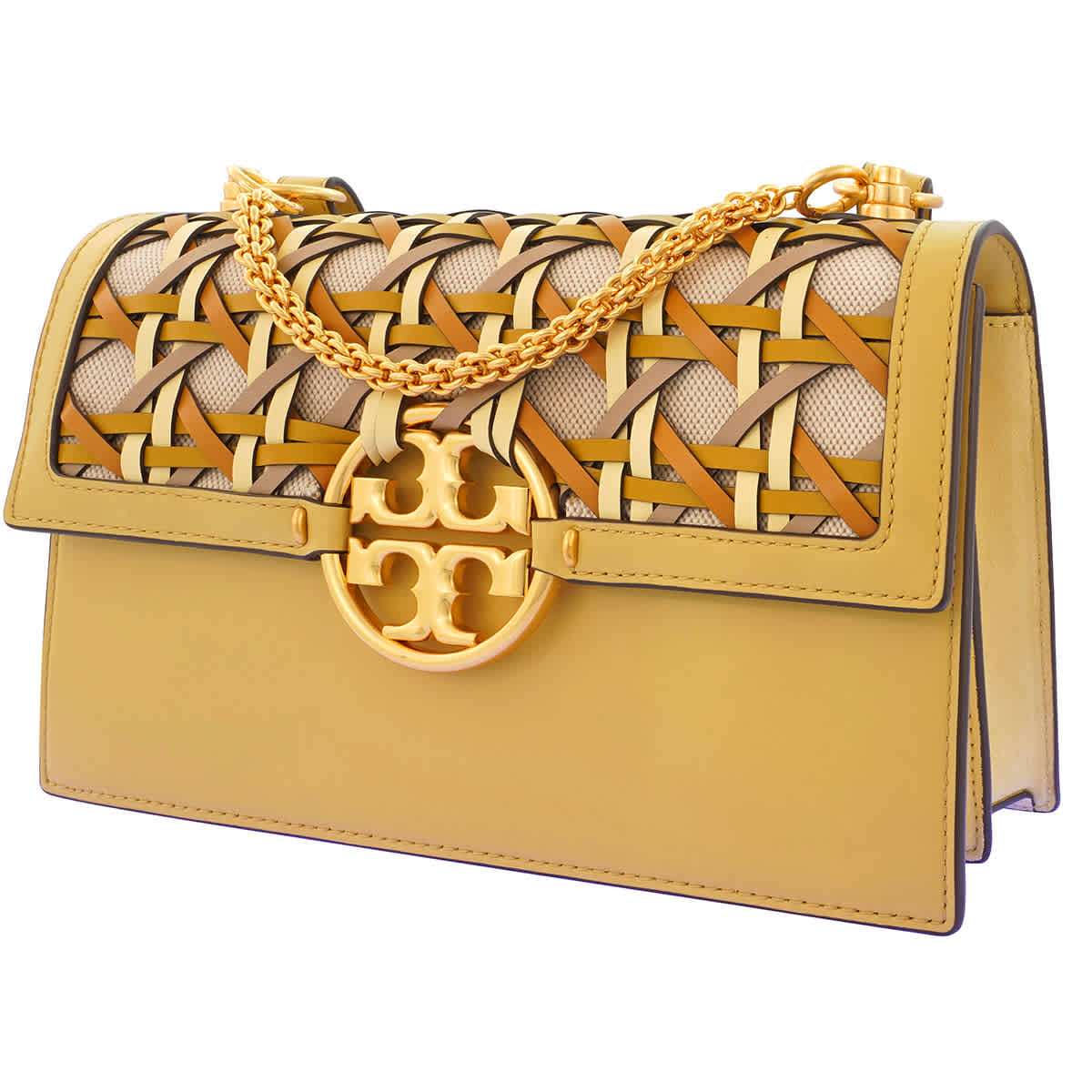 Tory Burch Ladies Cornbread Miller Basket-weave Shoulder Bag | ModeSens