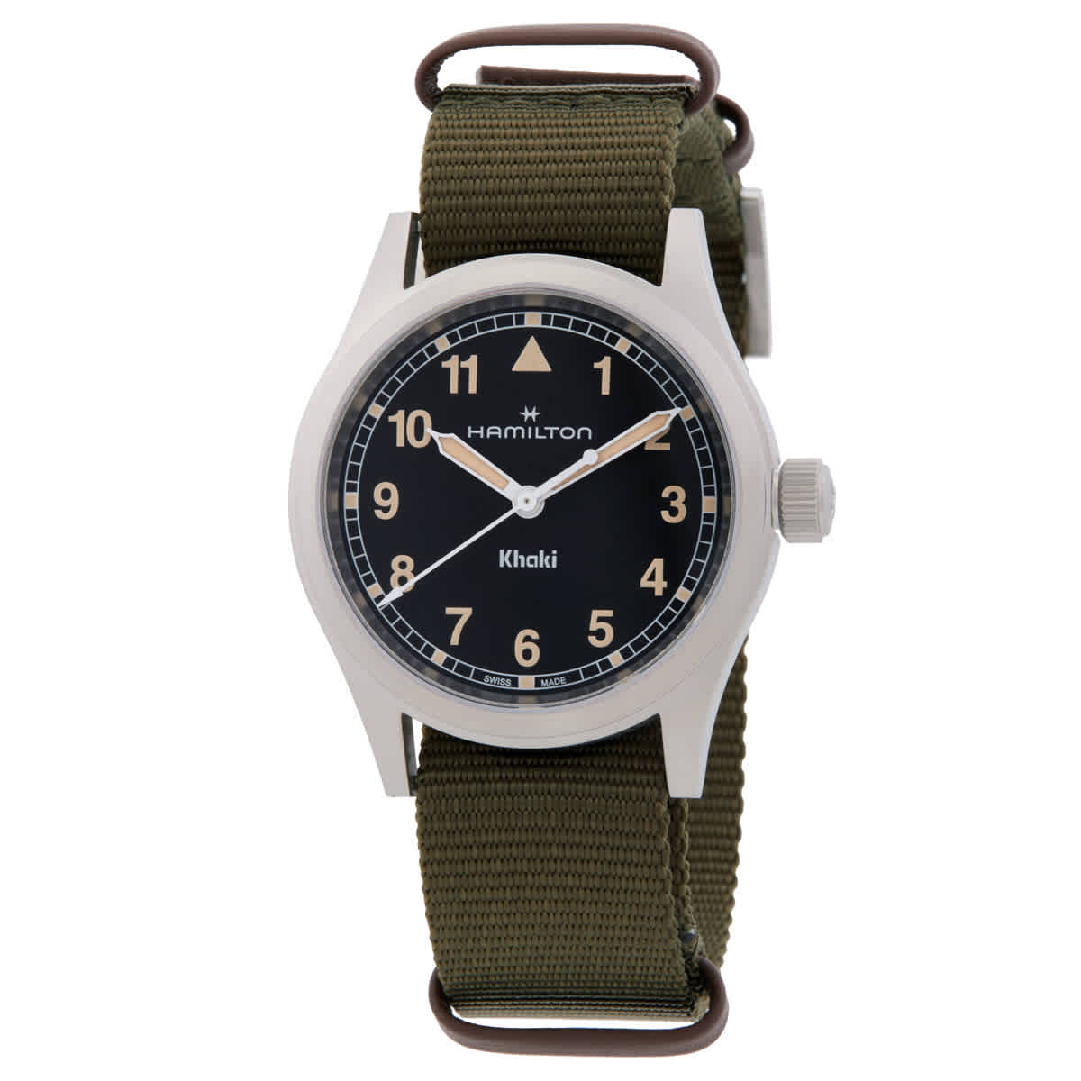 Hamilton Khaki Field Quartz Black Dial Watch H69301930 347$
