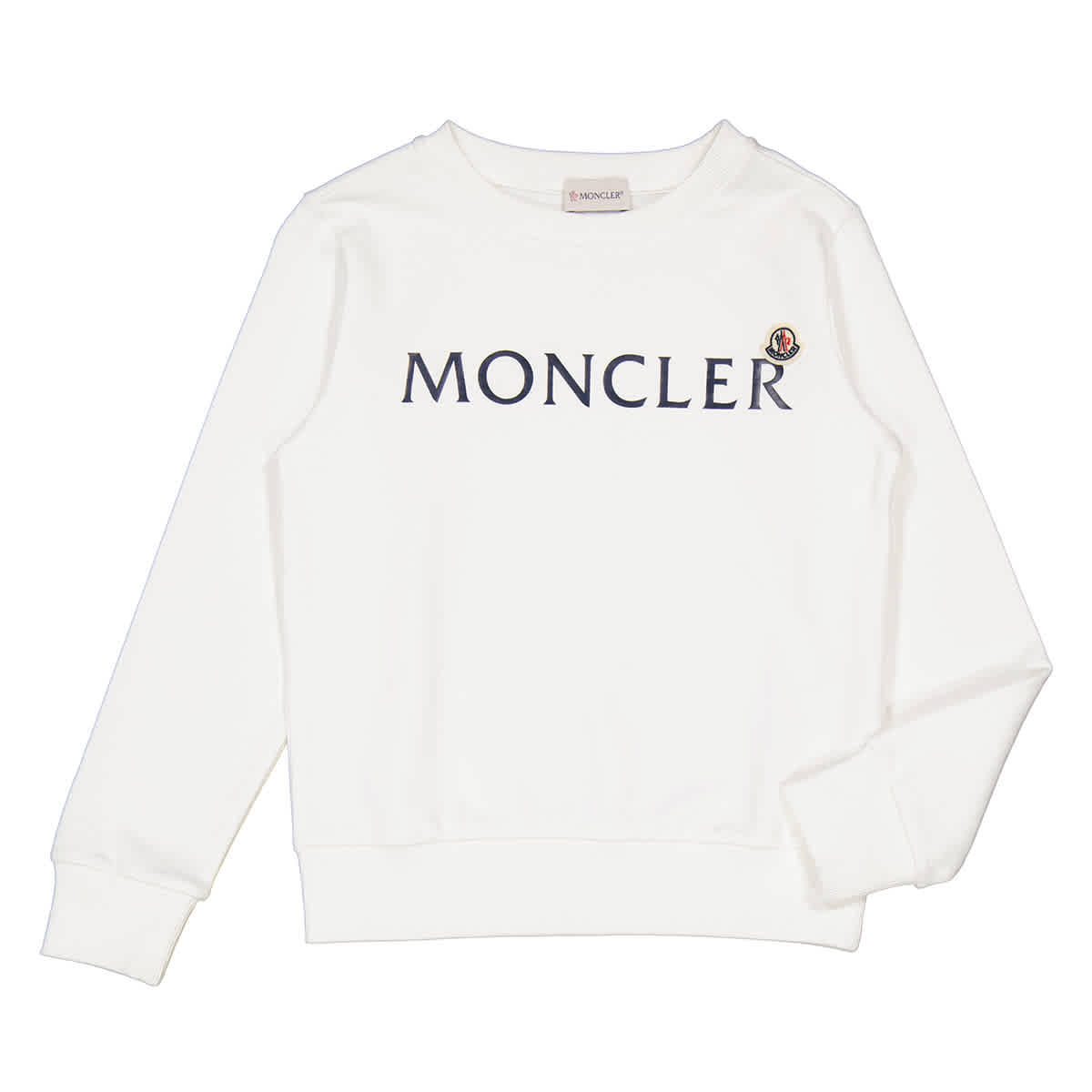 White moncler sweatshirt best sale