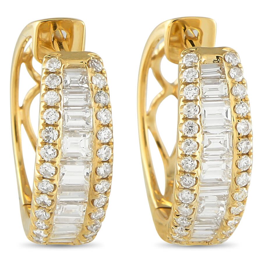 LB Exclusive 18K Yellow Gold 1.55ct Diamond Earrings AER 20567 Y