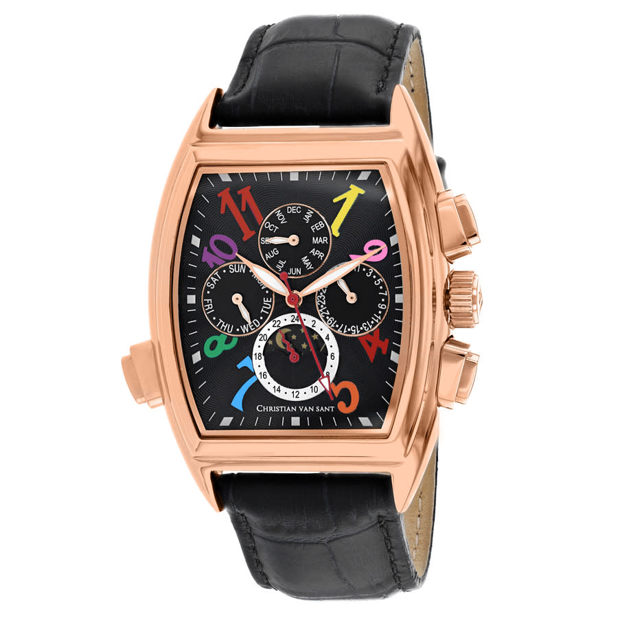 Christian Van Sant Grandeur Automatic Black Dial Mens Watch CV2137 628$