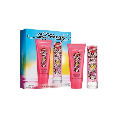 Christian Audigier Ladies Ed Hardy Gift Set Fragrances 719346841542 27$