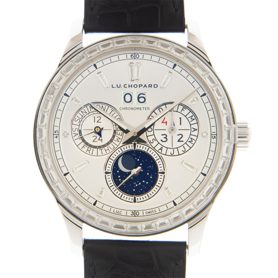 Chopard L.U.C Perpetual Automatic Lunor One Chronometer Diamond White Dial Mens Watch 171927-1001
