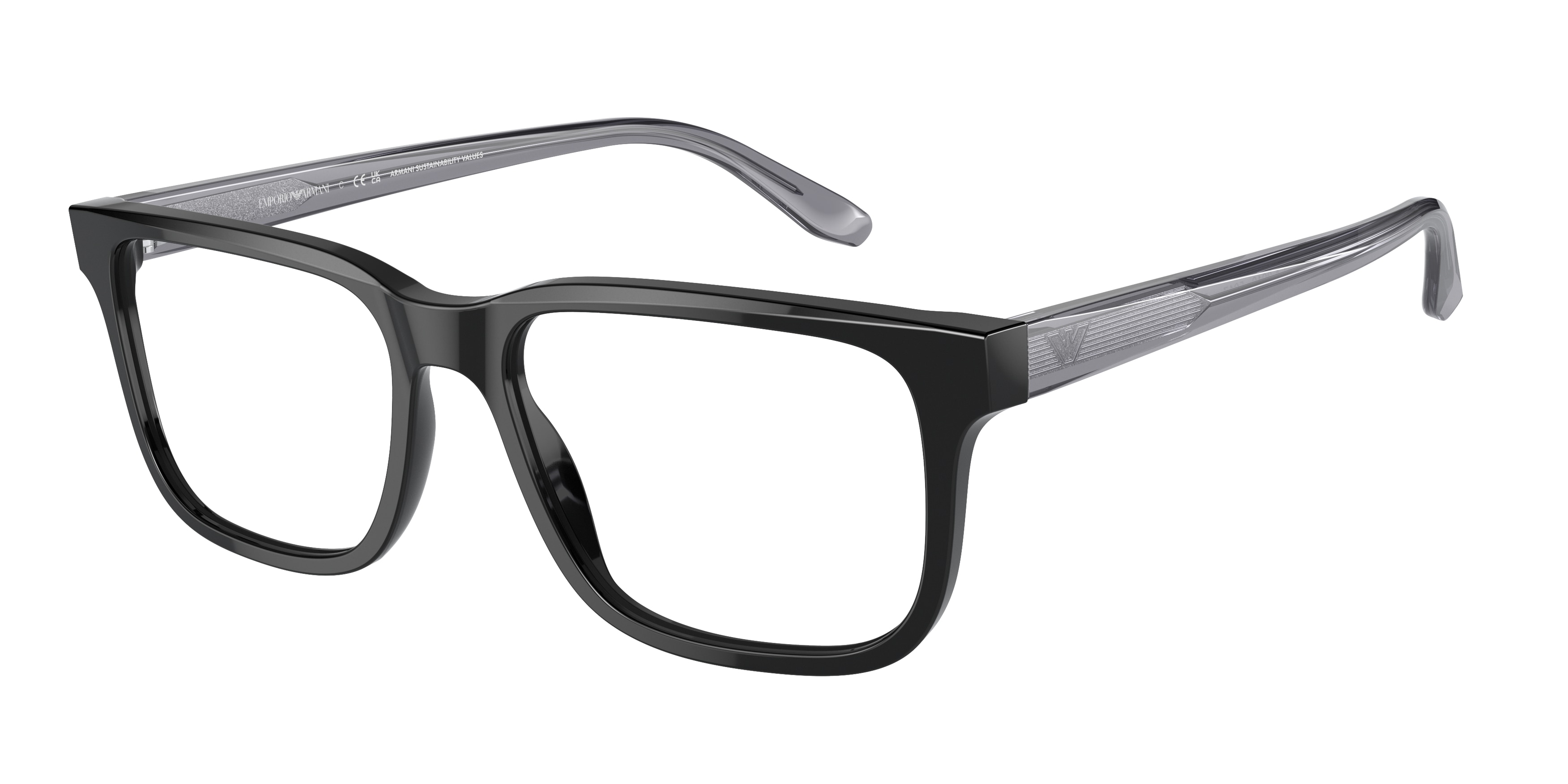 Emporio Armani Demo Square Mens Eyeglasses EA3218 5017 55 80$