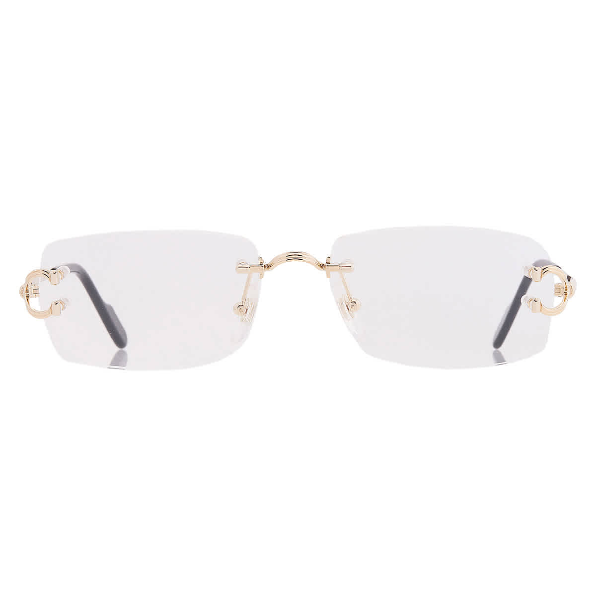 Cartier Demo Rectangular Mens Eyeglasses CT0563O 001 56