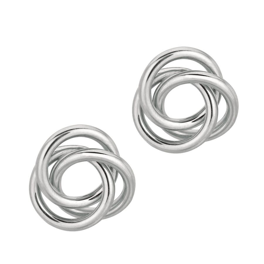 Tresorra Sterling Silver Polished Loop Knot Earring - 16mm 230$