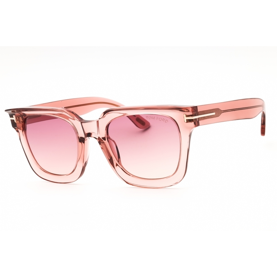 Tom Ford Leigh-02 Pink Gradient Square Ladies Sunglasses FT1115 72Z 52