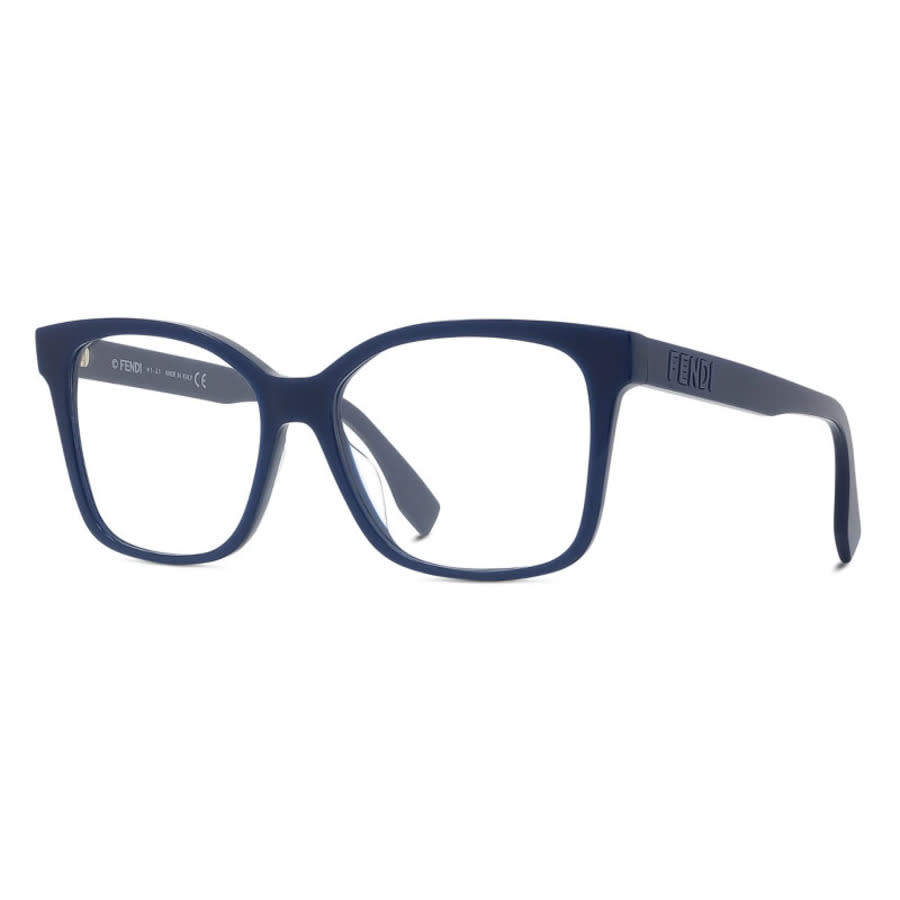 Fendi Ladies Blue Square Eyeglass Frames FE50016I 090