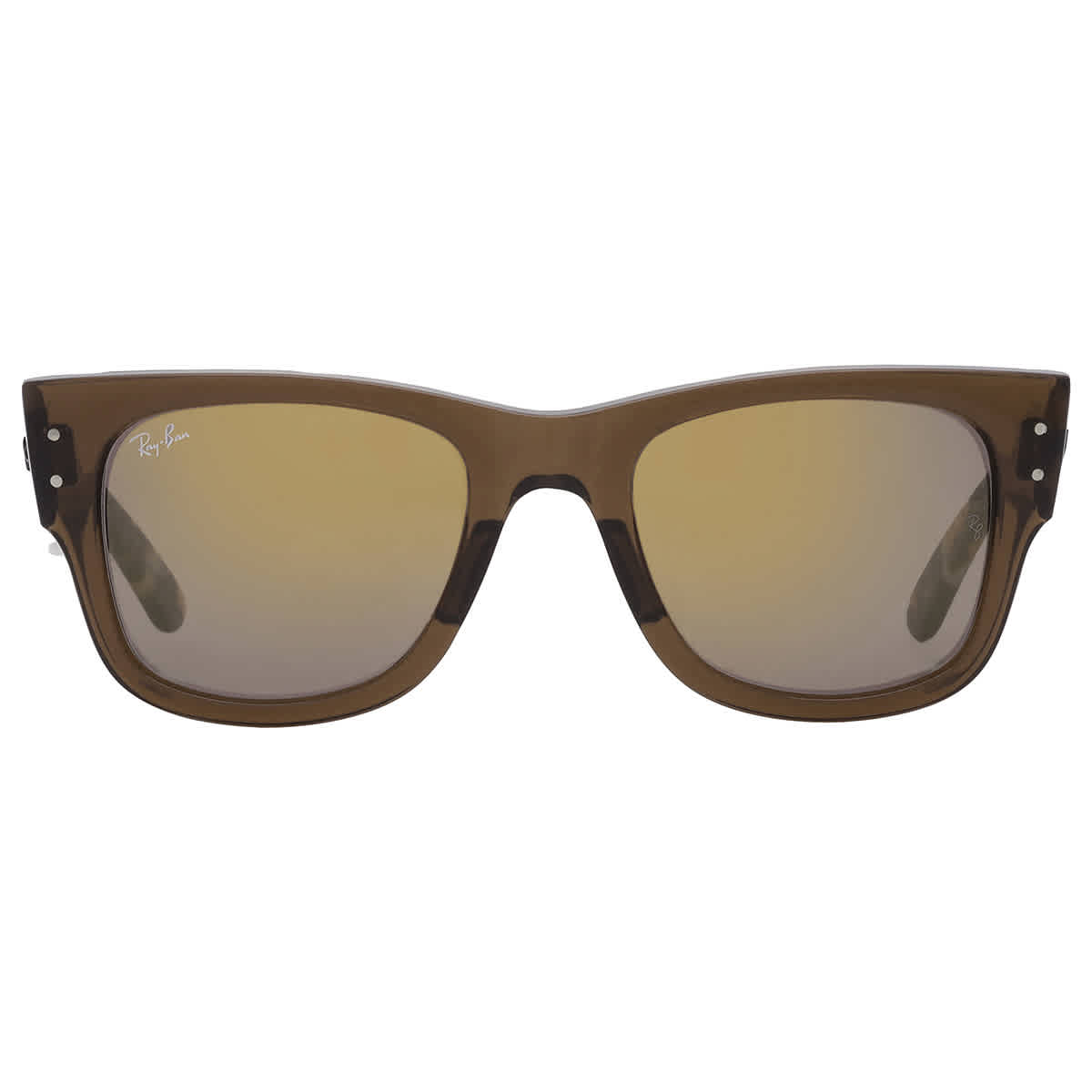 Ray Ban Mega Wayfarer Gold Mirror Square Unisex Sunglasses RB0840S 663693 51