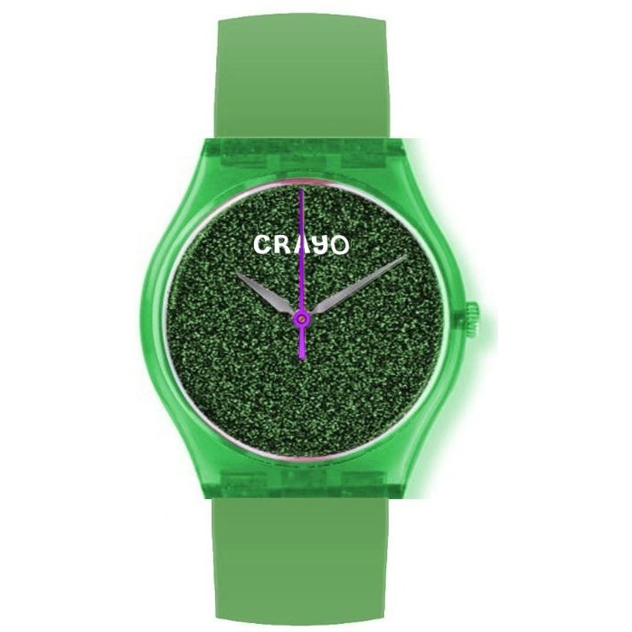 Crayo Glitter Green Dial Watch CRACR4503