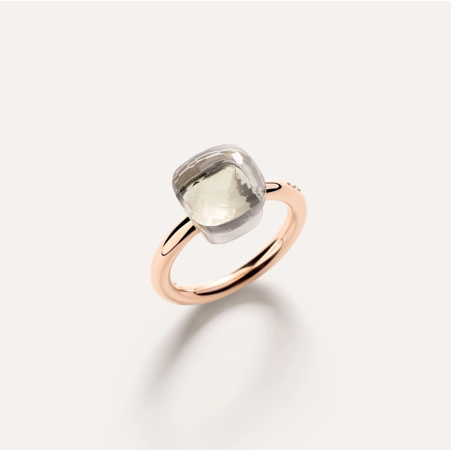 Pomellato Ring Nudo Classic in White Topaz - Size 52 - Size 6 - PAA1100_O6000_000TB