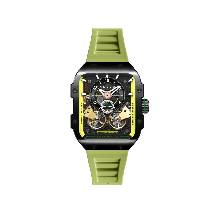 Nubeo Maven Automatic Black Dial Mens Watch NB-6077-0B 370$