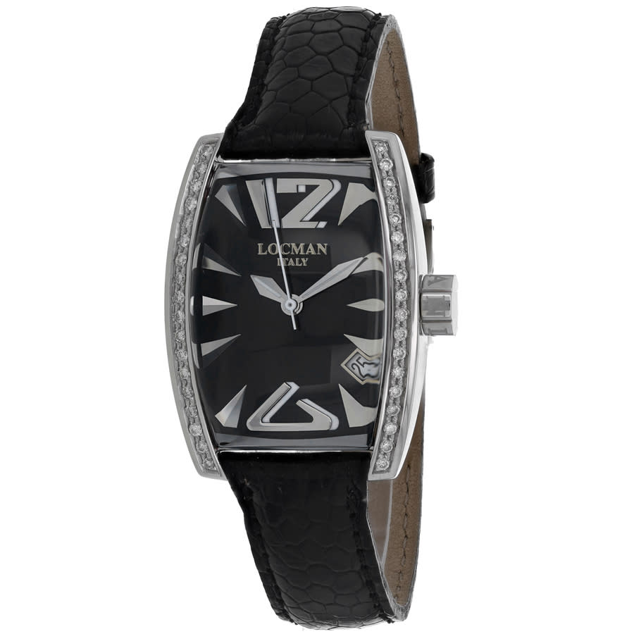 Locman Panorama Quartz Black Dial Ladies Watch 151BKD 480$