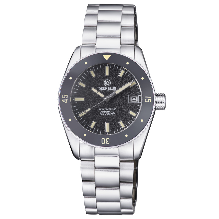 Deep Blue Skin Diver 300 Automatic Black Dial Mens 40 mm Watch SKINDVRSTIK