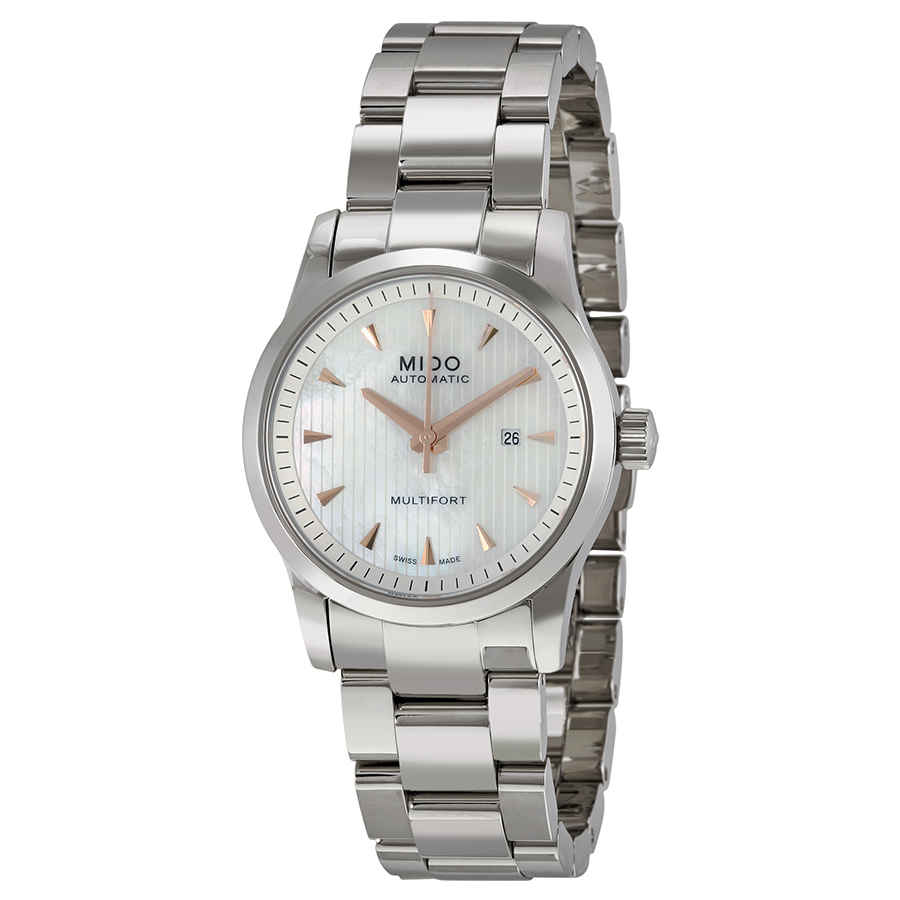 Mido Multifort Automatic MOP Dial Stainless Steel Ladies Watch