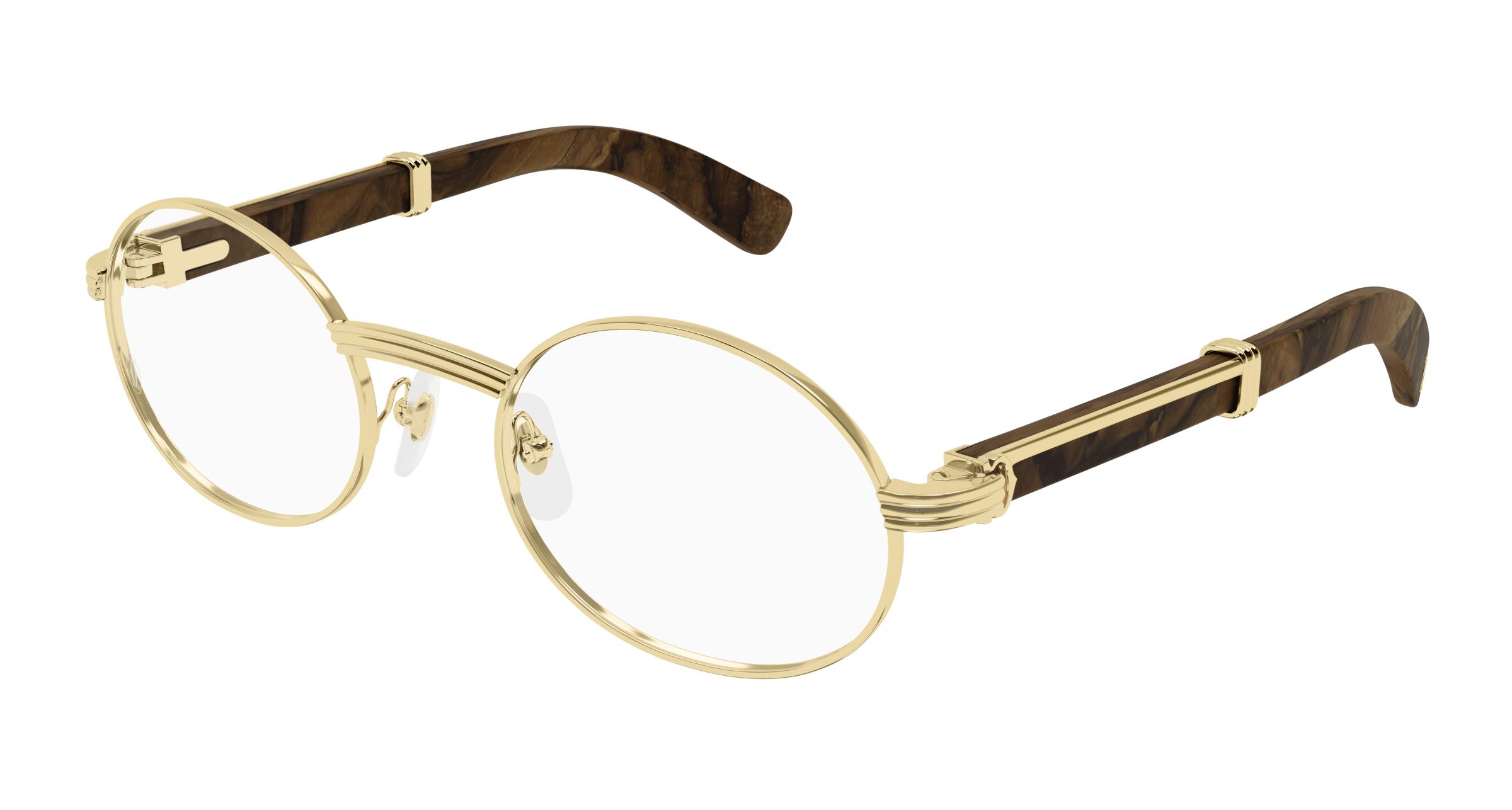 Cartier Demo Round Mens Eyeglasses CT0464O 004 53 2300$