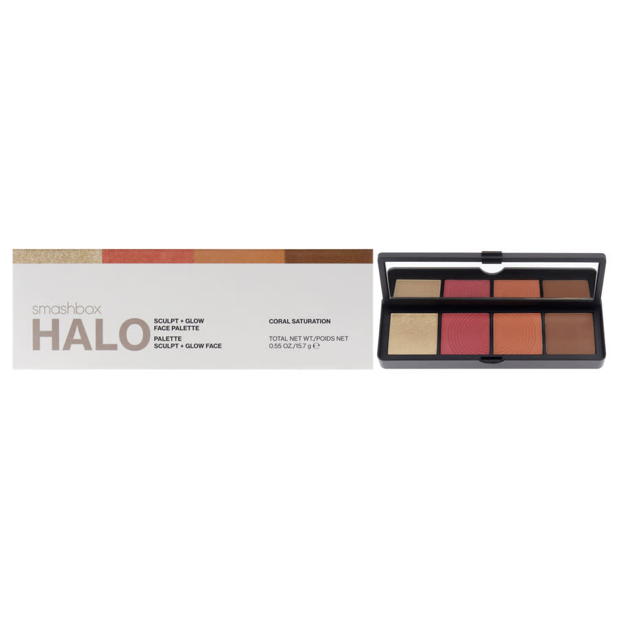 Smashbox Ladies Halo Sculpt Plus Glow Face Palette 055 oz Coral Saturation Makeup 607710007673 40$