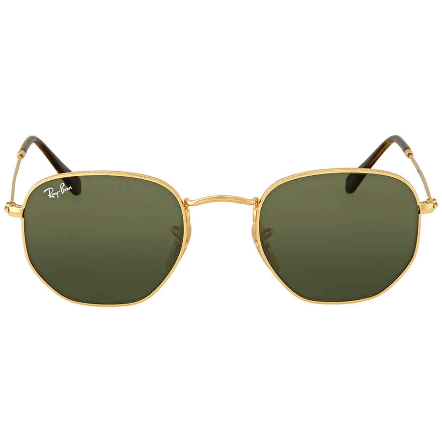 Ray Ban Hexagonal Flat Lenses Green Classic G-15 Unisex Sunglasses RB3548N 001 48