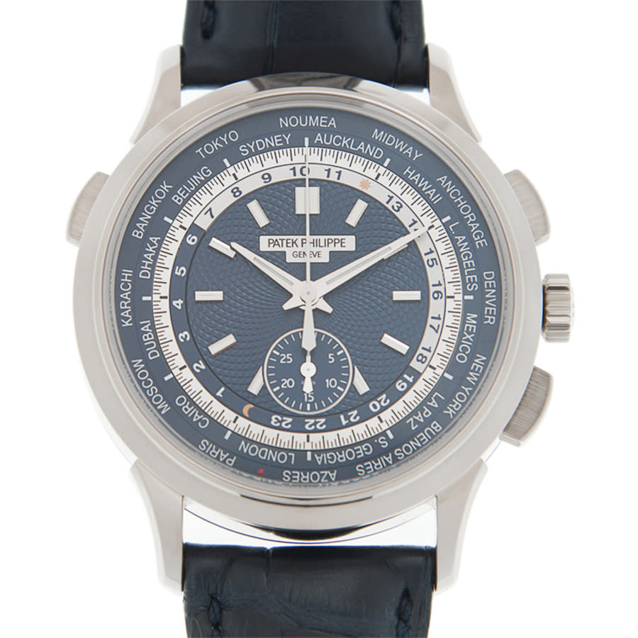Patek Philippe Complications Automatic Blue Dial Mens Watch 5930G010