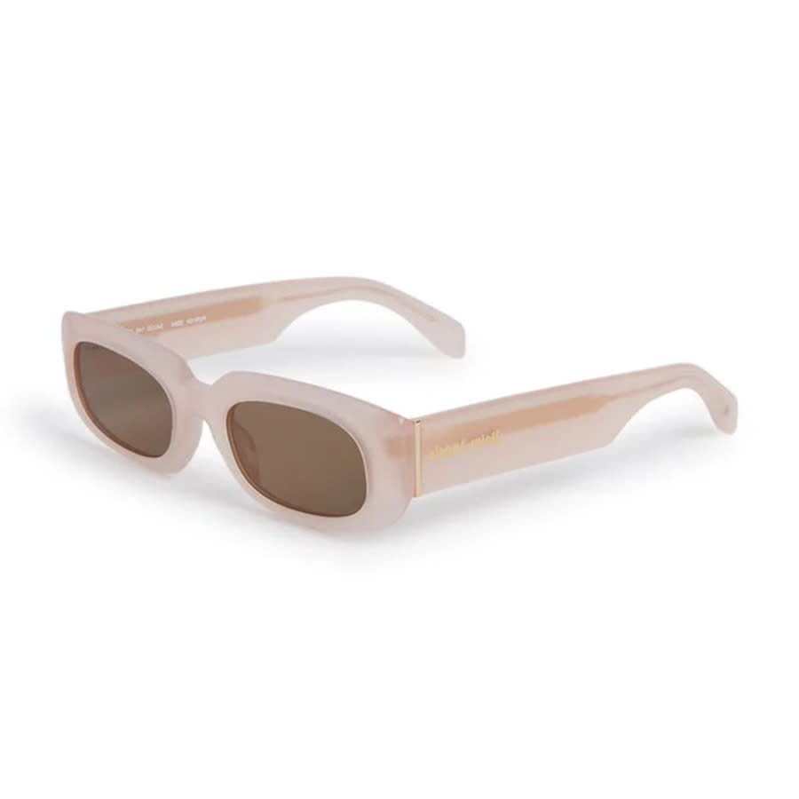 Palm Angels PERI104NOAH3B64 Rectangular Black Frame Sunglasses — Black