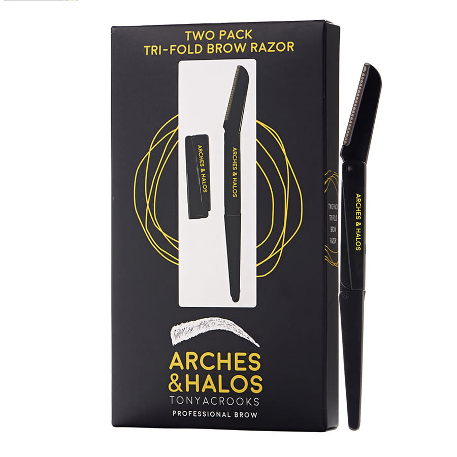 Arches & Halos Unisex Two Pack Tri-Fold Brow Razor Tools & Brushes 818881021171