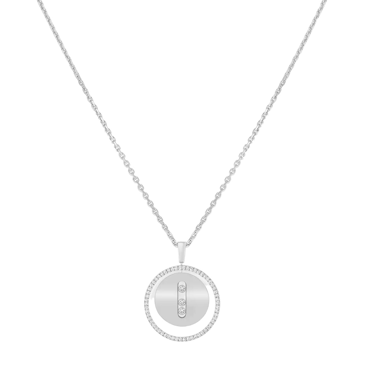 Messika Lucky Move 18k White Gold Gold Diamond Necklace