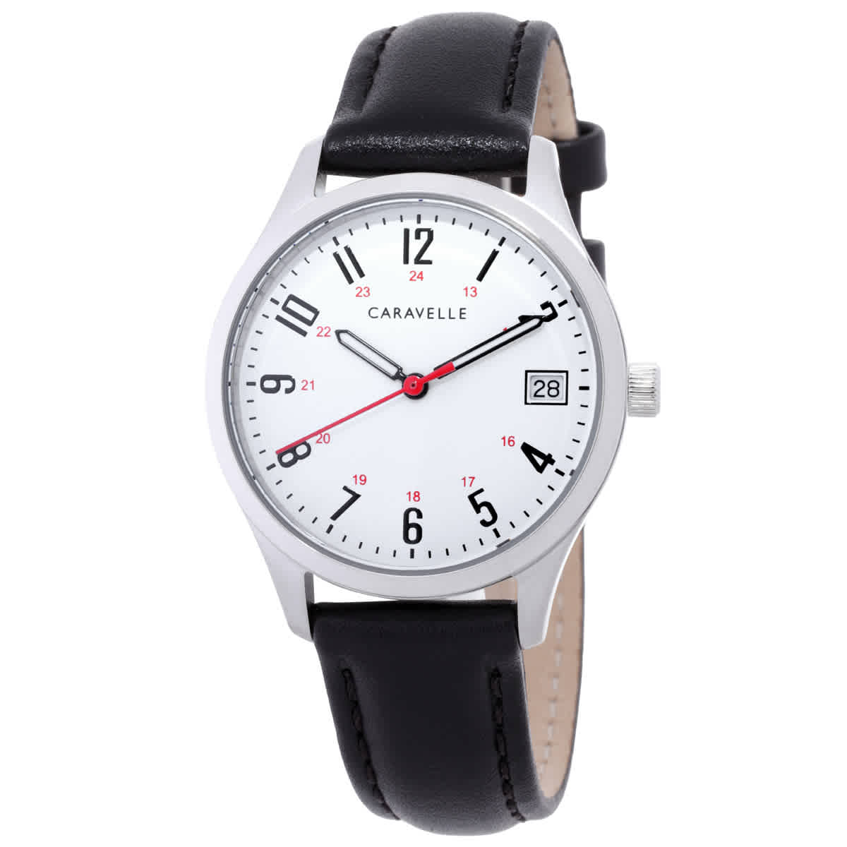 Bulova Caravelle Quartz White Dial Ladies Watch 43M118
