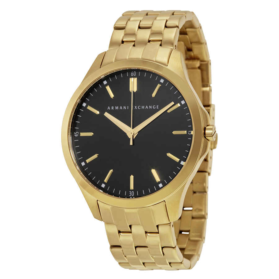 Armani Exchange Black Dial Gold-plated 