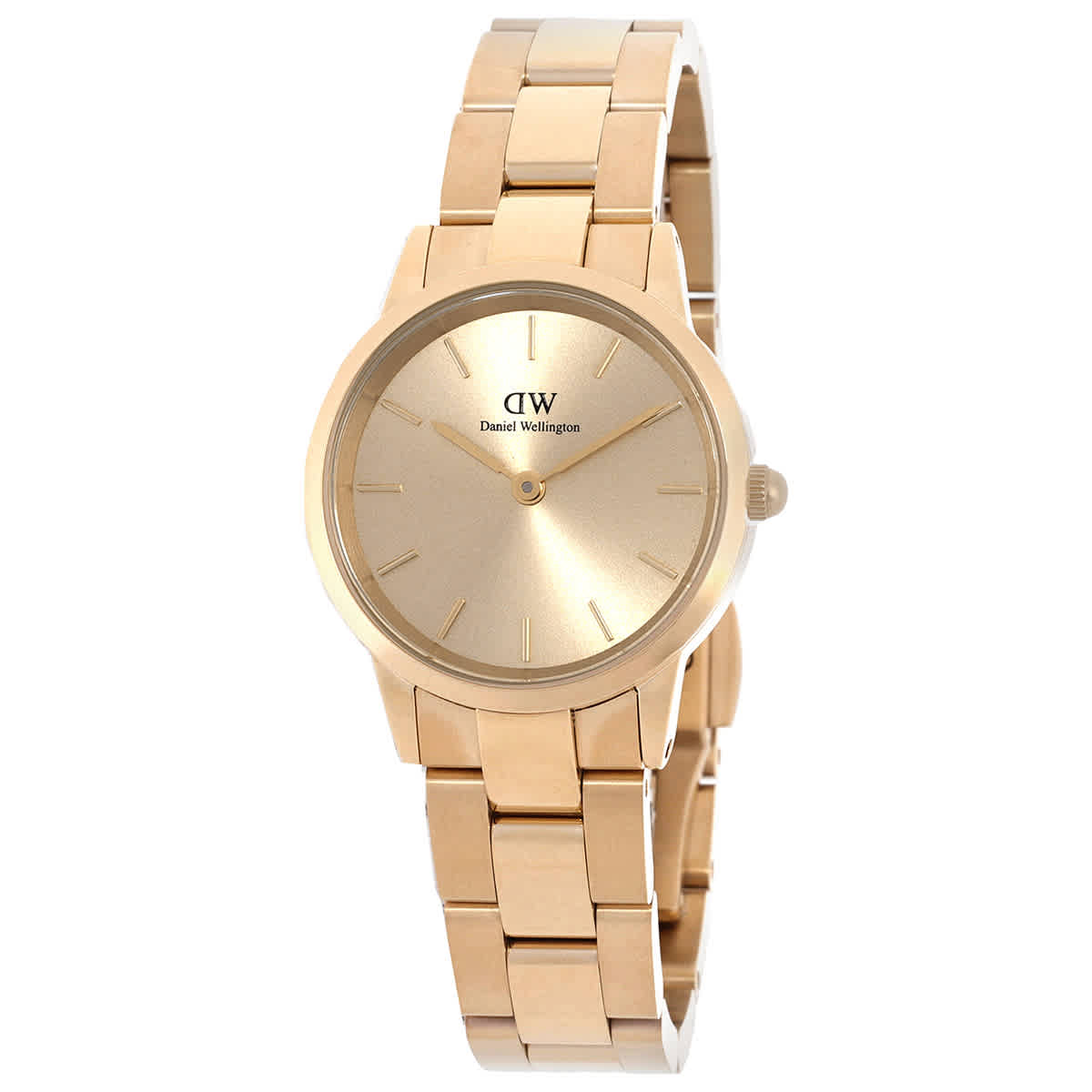 Daniel Wellington Iconic Link Quartz Gold Dial Ladies Watch DW00100403 100$