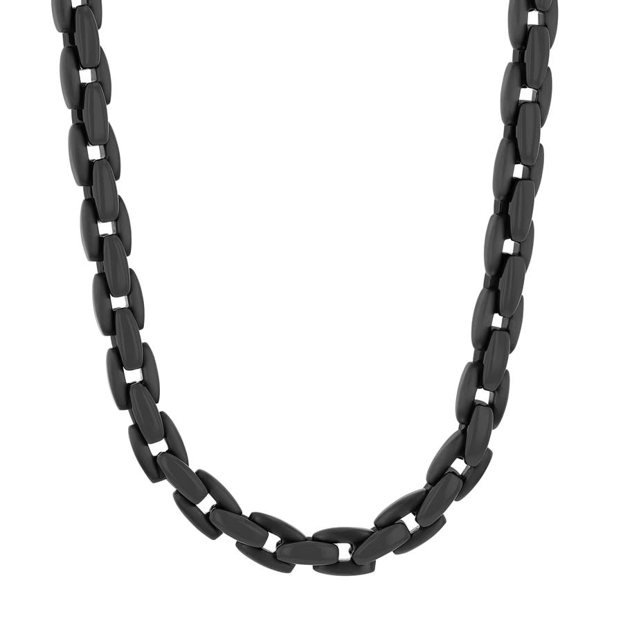 Robert Alton Black IP Stainless Steel High PolishSatin Fashion Chain 95$